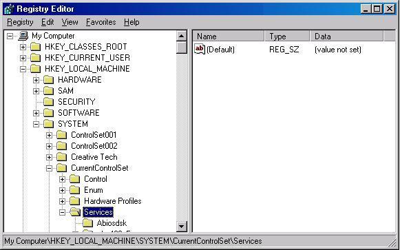 Regedit Service